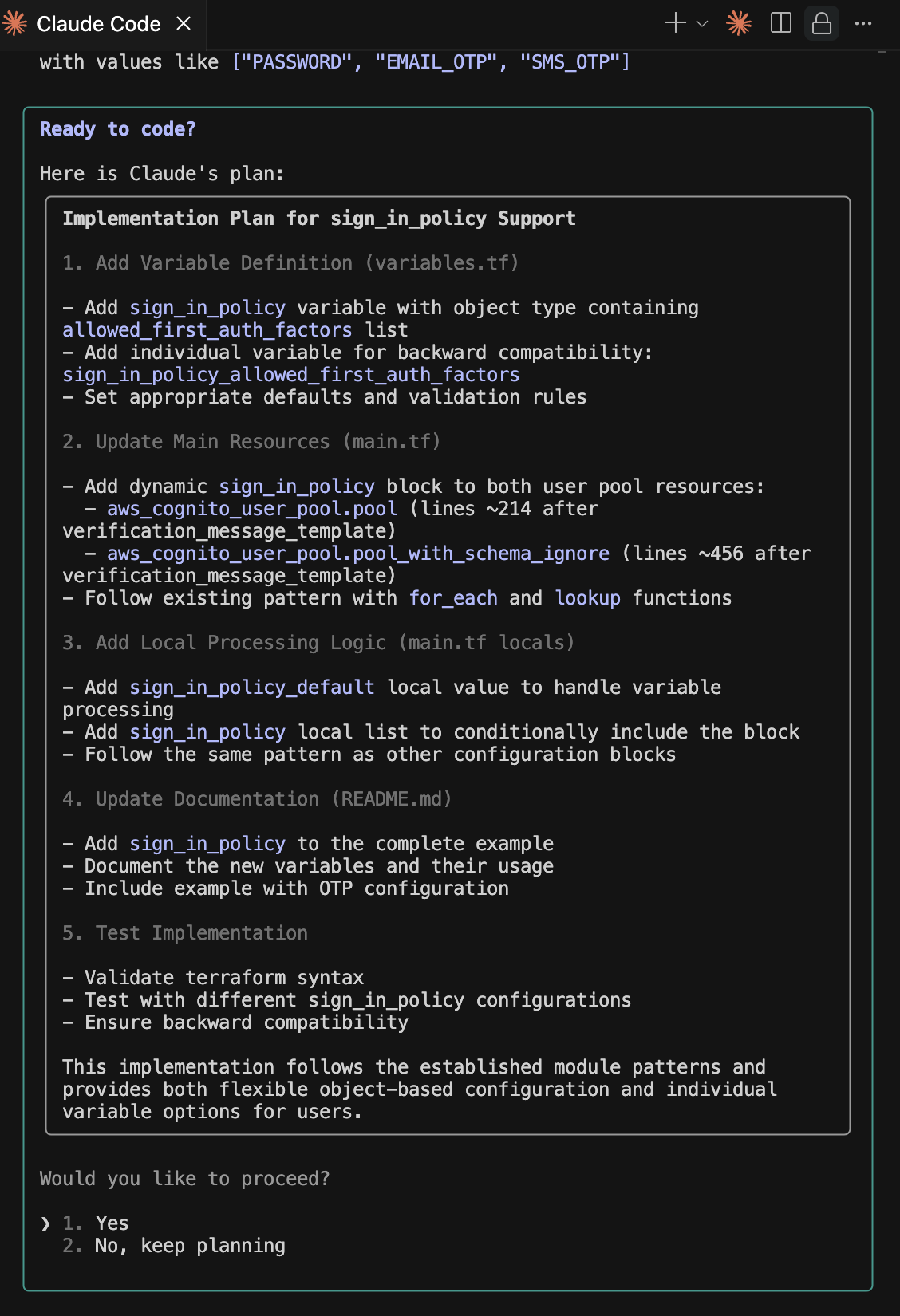 Claude Code Plan