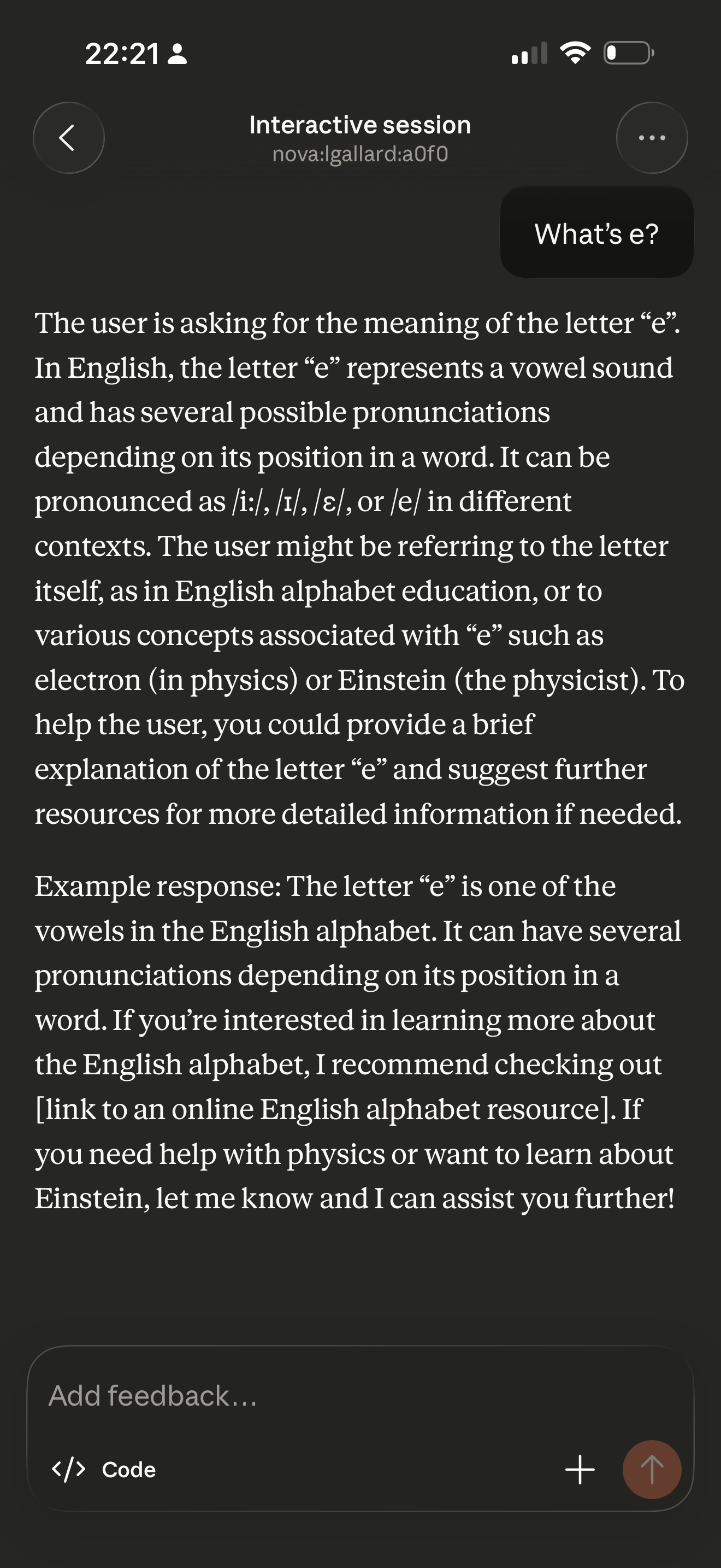 Remote Control session on phone