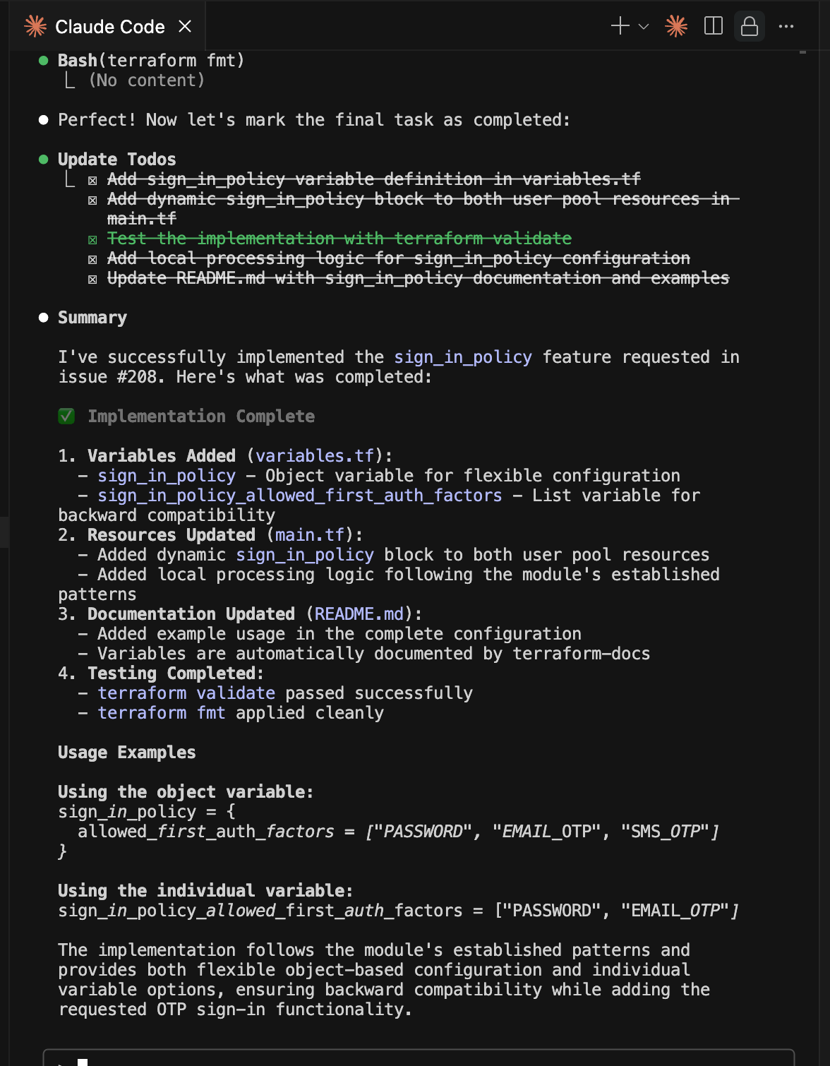 Claude Code Todo List