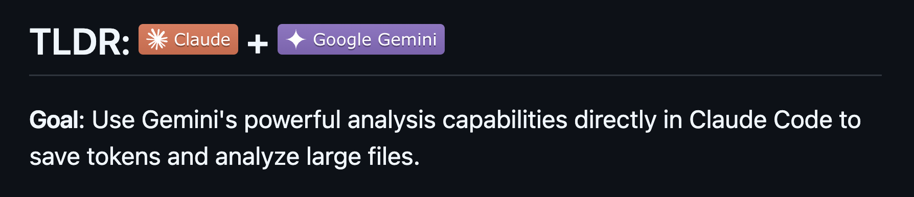 Claude - Gemini MCP server∫