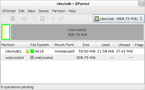 GParted - SD Card